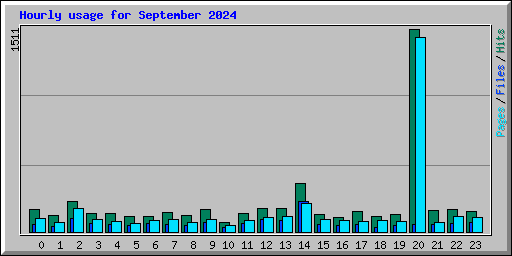 Hourly usage for September 2024