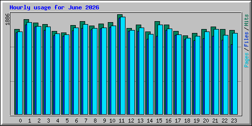 Hourly usage for June 2026